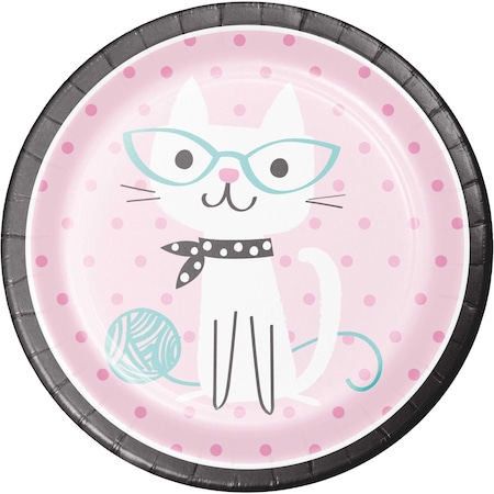 Creative Converting Cat Party Paper Plates, 9", 96PK 328596